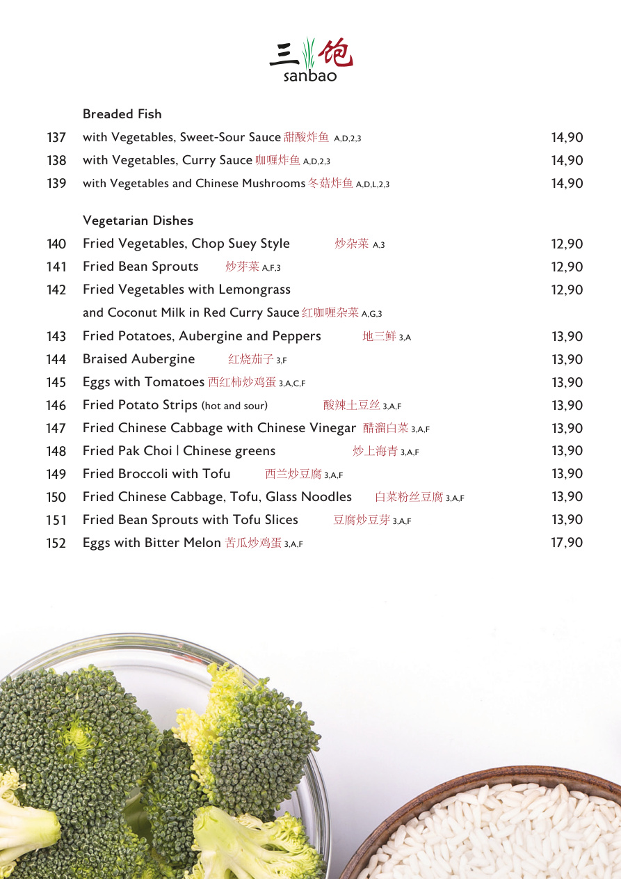 English Menu Page 10