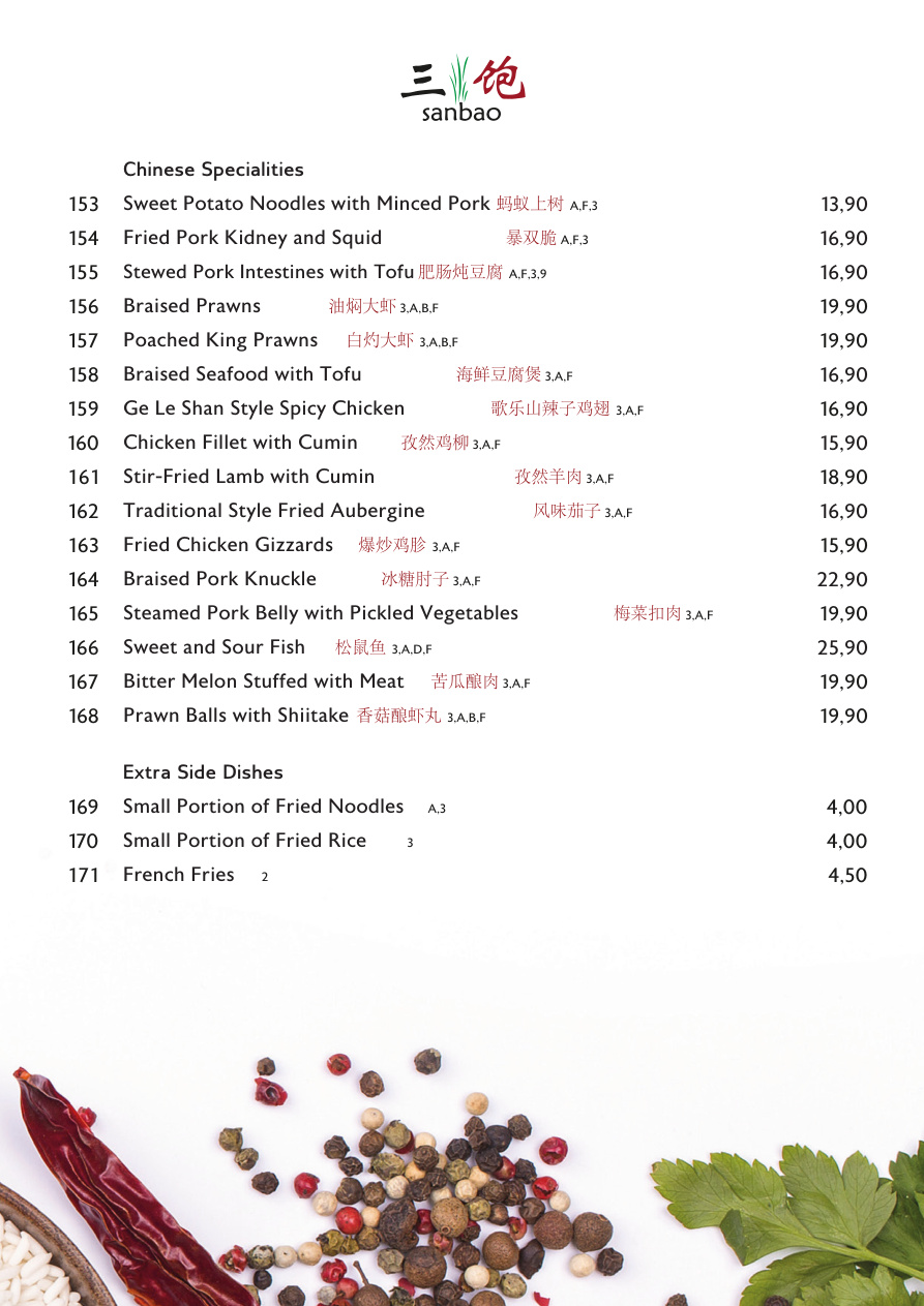 English Menu Page 11
