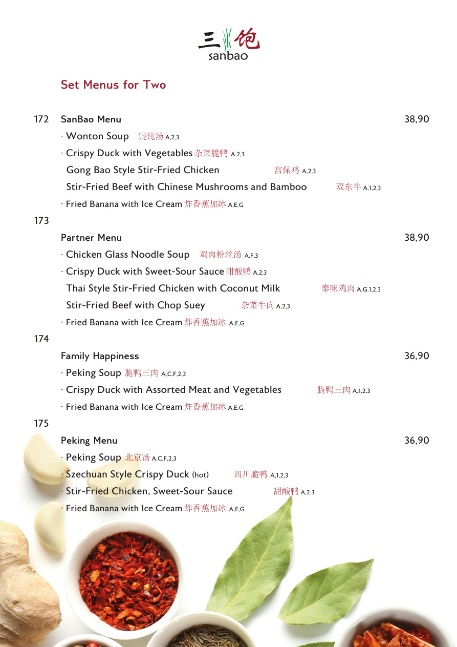 English Menu Page 12