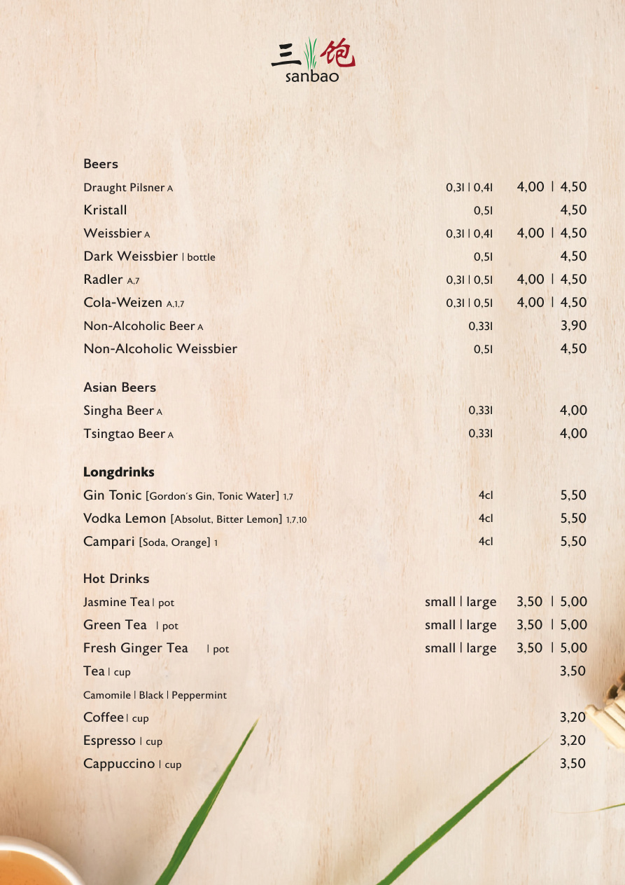 English Menu Page 15